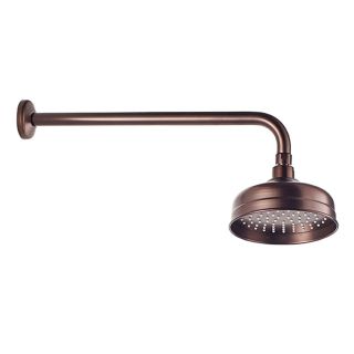 Верхний душ Swedbe Terracotta 2558 с кронштейном 15см тёмная бронза